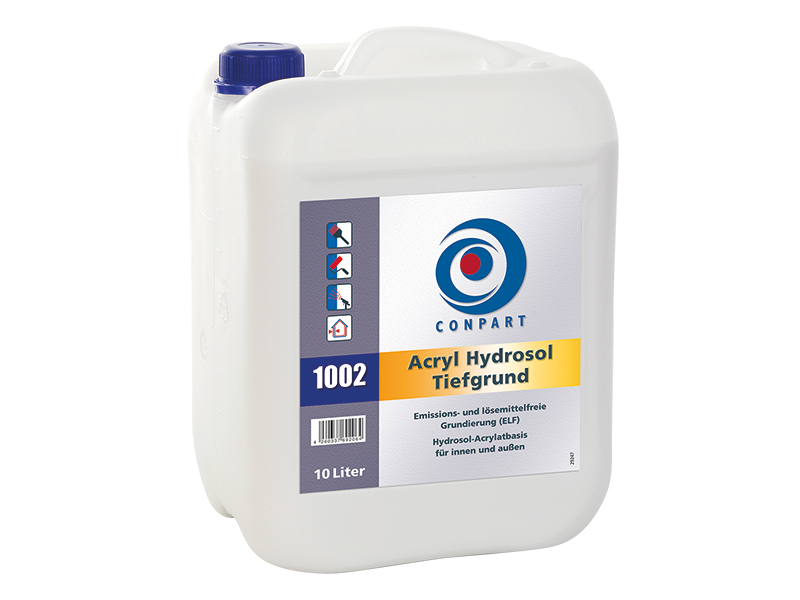 Conpart Acryl Hydrosol Tiefgrund ELF 1002 - Grundierung, Streichputz, Tapetengrund - 10 Liter