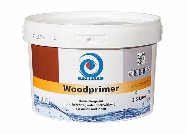 Conpart Woodprimer 8087 Wetterschutzfarbe - Wasserverdünnbare Grundierung mit hervorragender Isolier- und Absperrwirkung