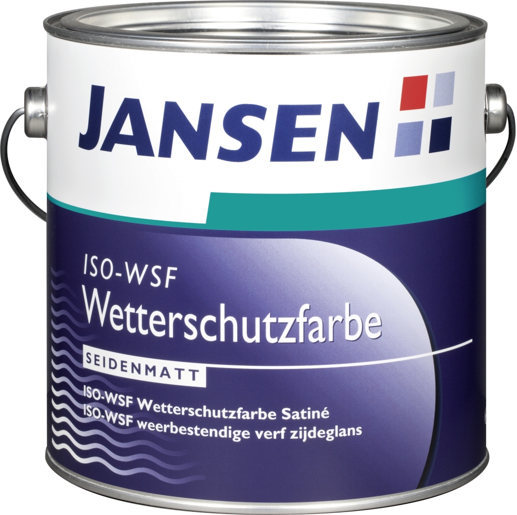 Jansen ISO-WSF Wetterschutzfarbe - weißer Grund- und Deckanstrich für den Außenbereich