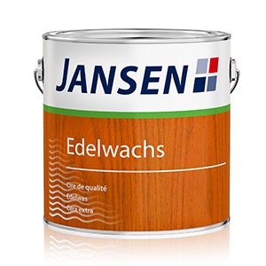 Jansen Edelwachs Seidenglänzend - 750 ml Kalkweiß - schützendes Wachs für Holzoberflächen im Außen- und Innenbereich