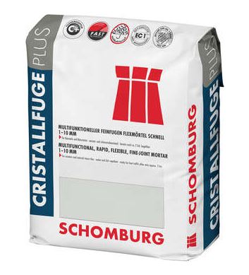 Schomburg CRISTALLFUGE PLUS - 5 kg Grafit - Mineralische Multifunktions-Flexfuge 1-10 mm