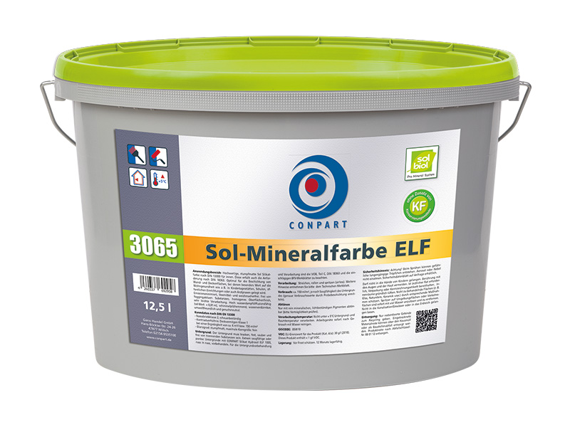 Conpart Sol-Mineralfarbe Innenfarbe ELF 3065 - 12,5 Liter in Weiß