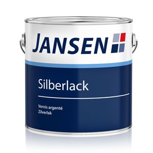 Jansen Silberlack - Schutz und Dekor auf Eisen und Stahl - 125 Milliliter in Weißaluminium