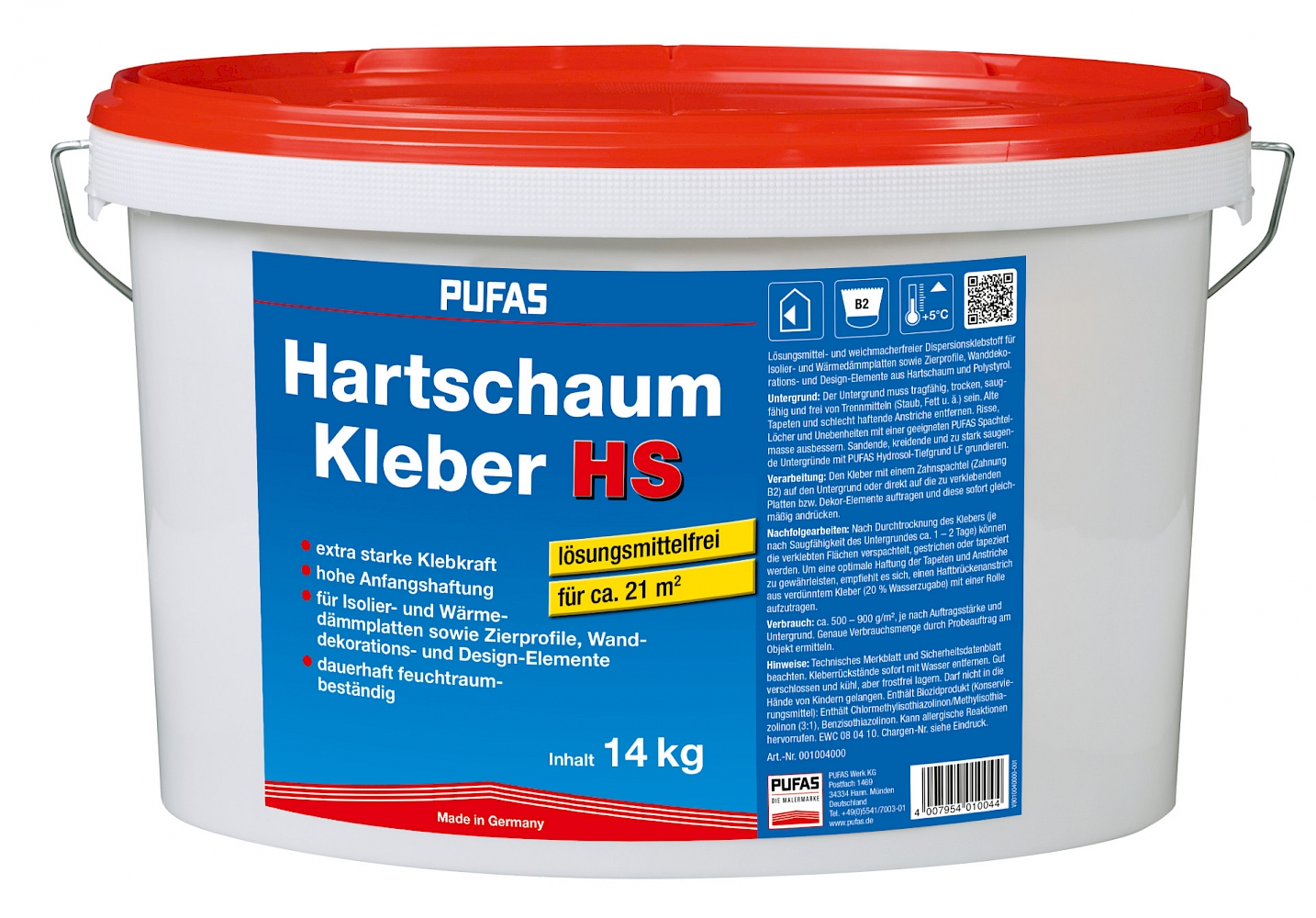 PUFAS Hartschaum-Kleber HS - Für Isolier- und Wärmedämmplatten