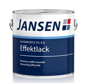Jansen Hammerschlag Effektlack Glänzend - 2,5 Liter Aluminium