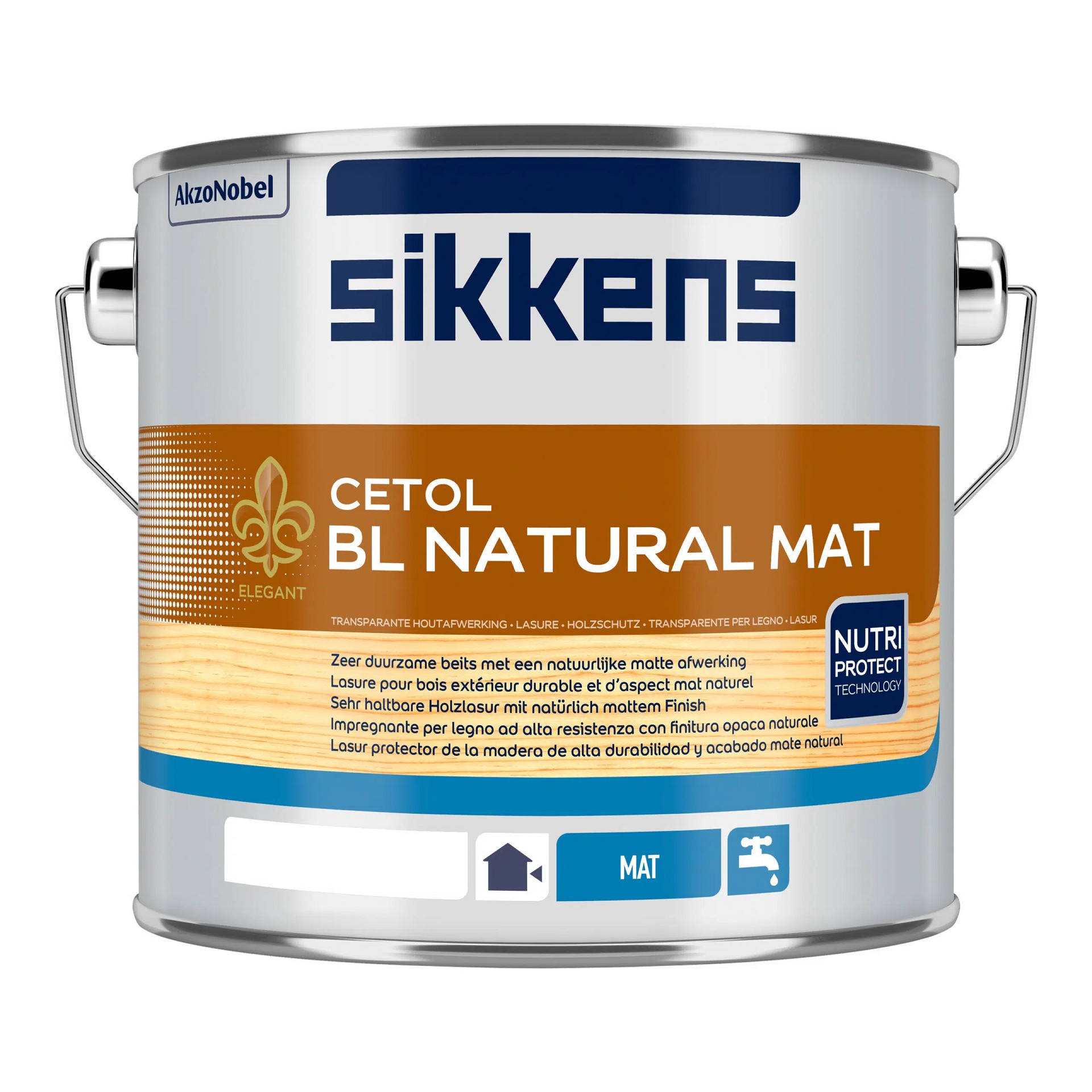 Sikkens Cetol BL Natural Mat - 2,5 Liter Nussbaum