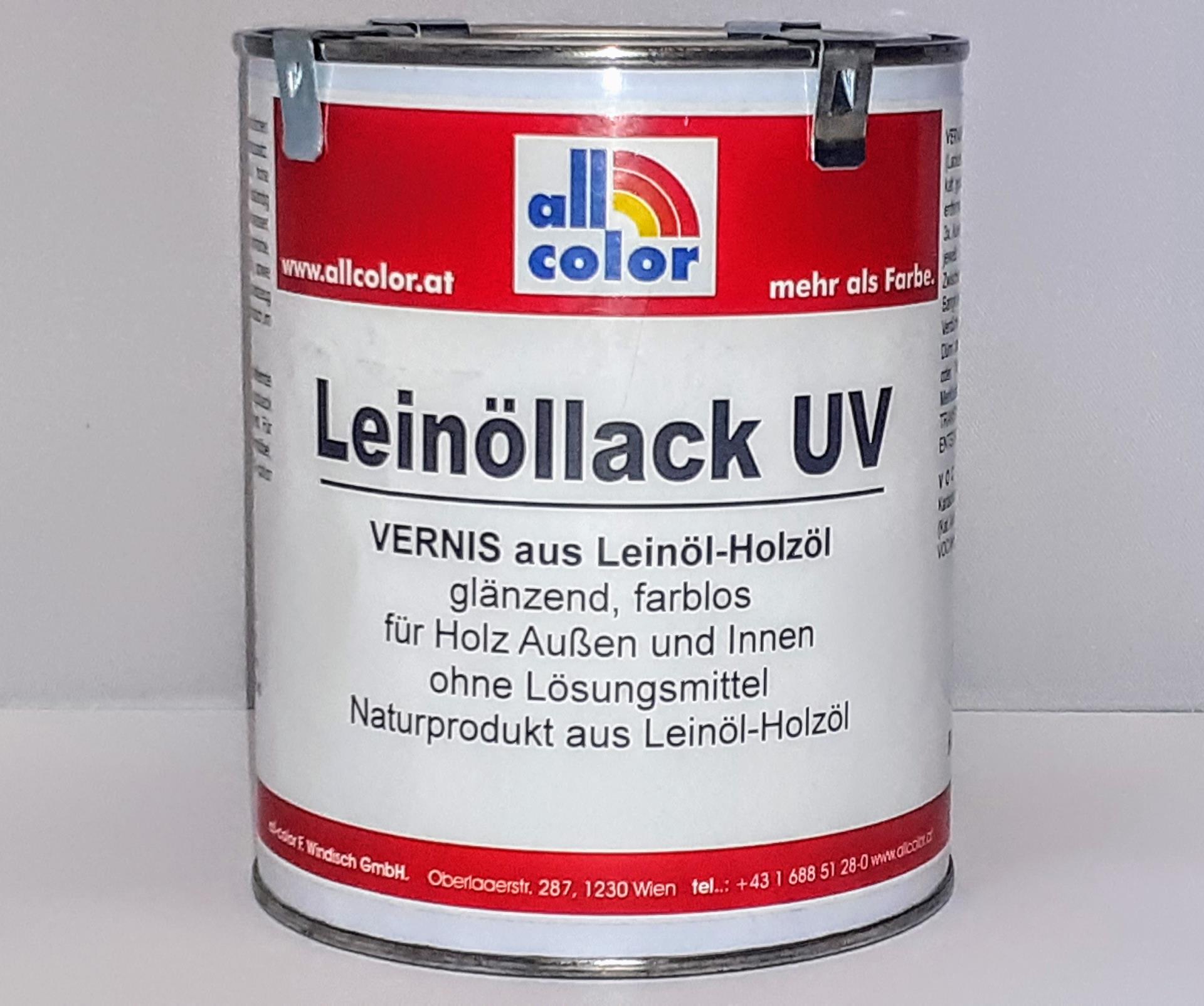 all-color Leinöllack UV glänzend - 1 Liter - natürlicher Schutzlack für Leinölfarben
