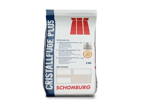 Schomburg CRISTALLFUGE PLUS-Mineralische Multifunktions-Flexfuge 1-10 mm - 5kg - Grau