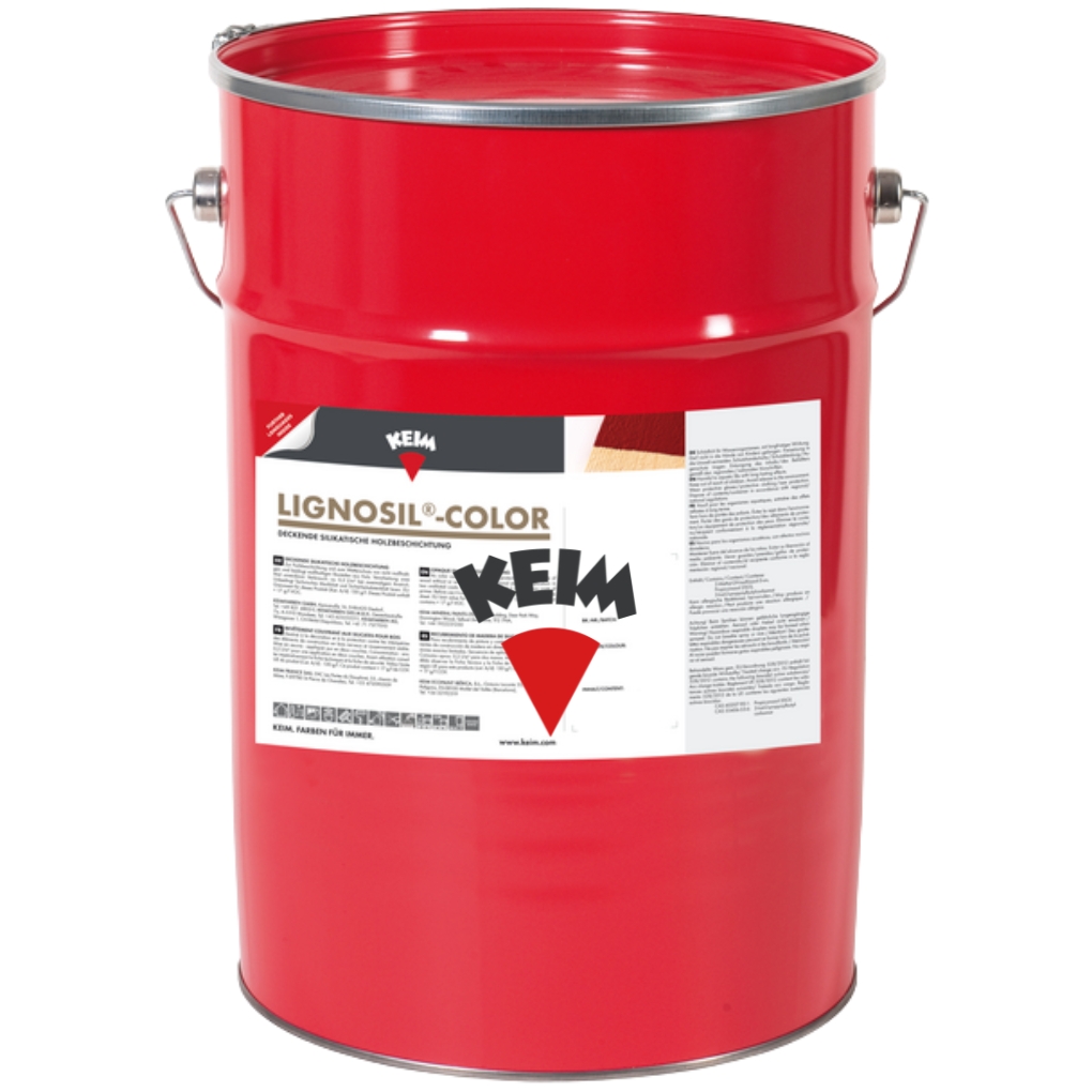 KEIM Lignosil®-Color - 2.5 Liter in Weiß - Silikatische Farbbeschichtung für Holz im Außenbereich