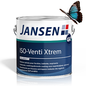 Jansen ISO-Venti Xtrem Halbmatt - 2,5 Liter Weiß - Deckendes Eintopf-System für den Neu- und Renovierungsanstrich auf Holz-, Kunststoff- und Aluminium