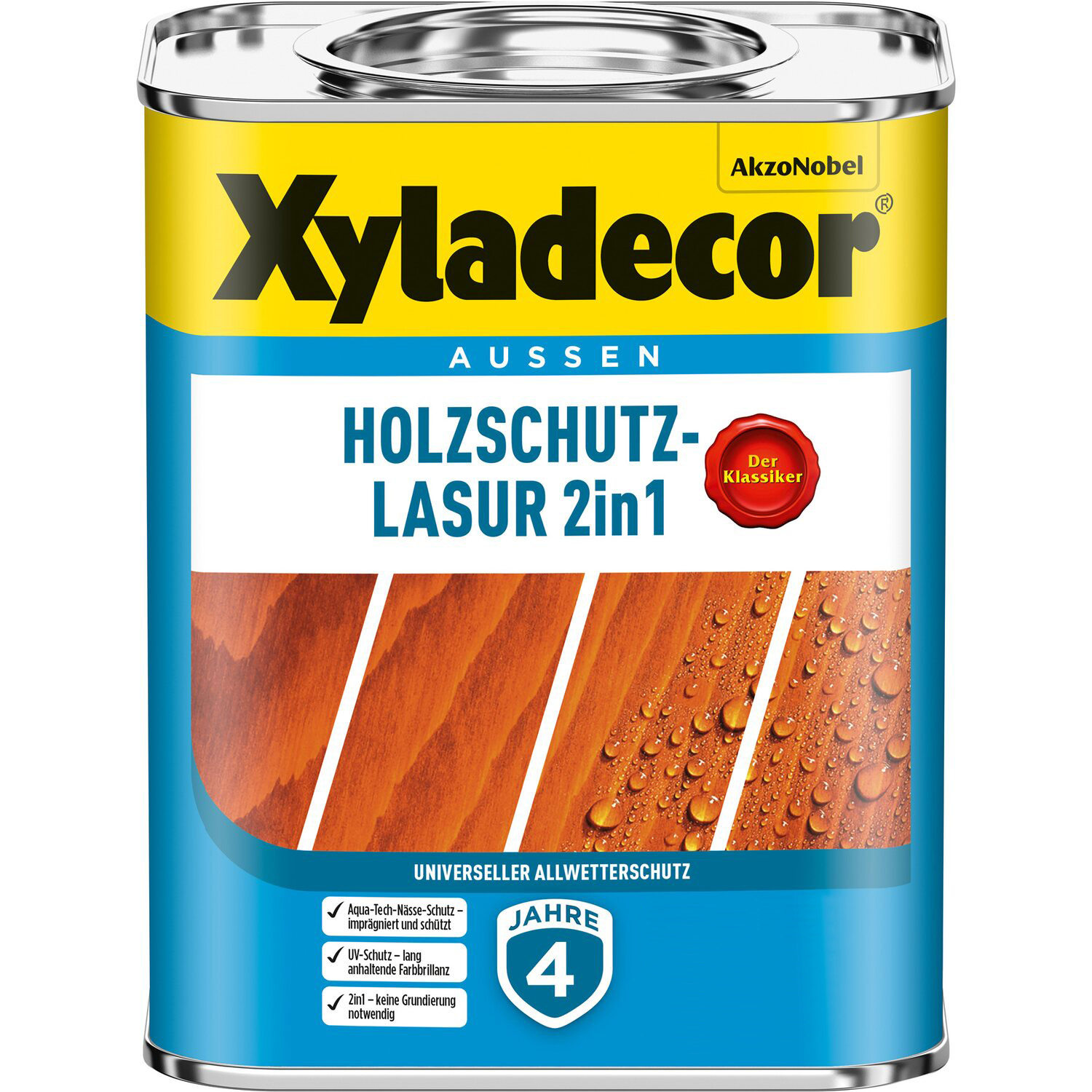 Xyladecor Holzschutz Lasur Nussbaum 2,5 L