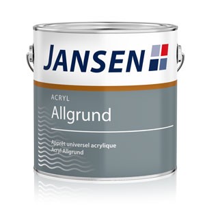 Jansen Acryl Allgrund - weiße Kunststoff Grundierung für Metall und Holz für den Innen- und Außenbereich