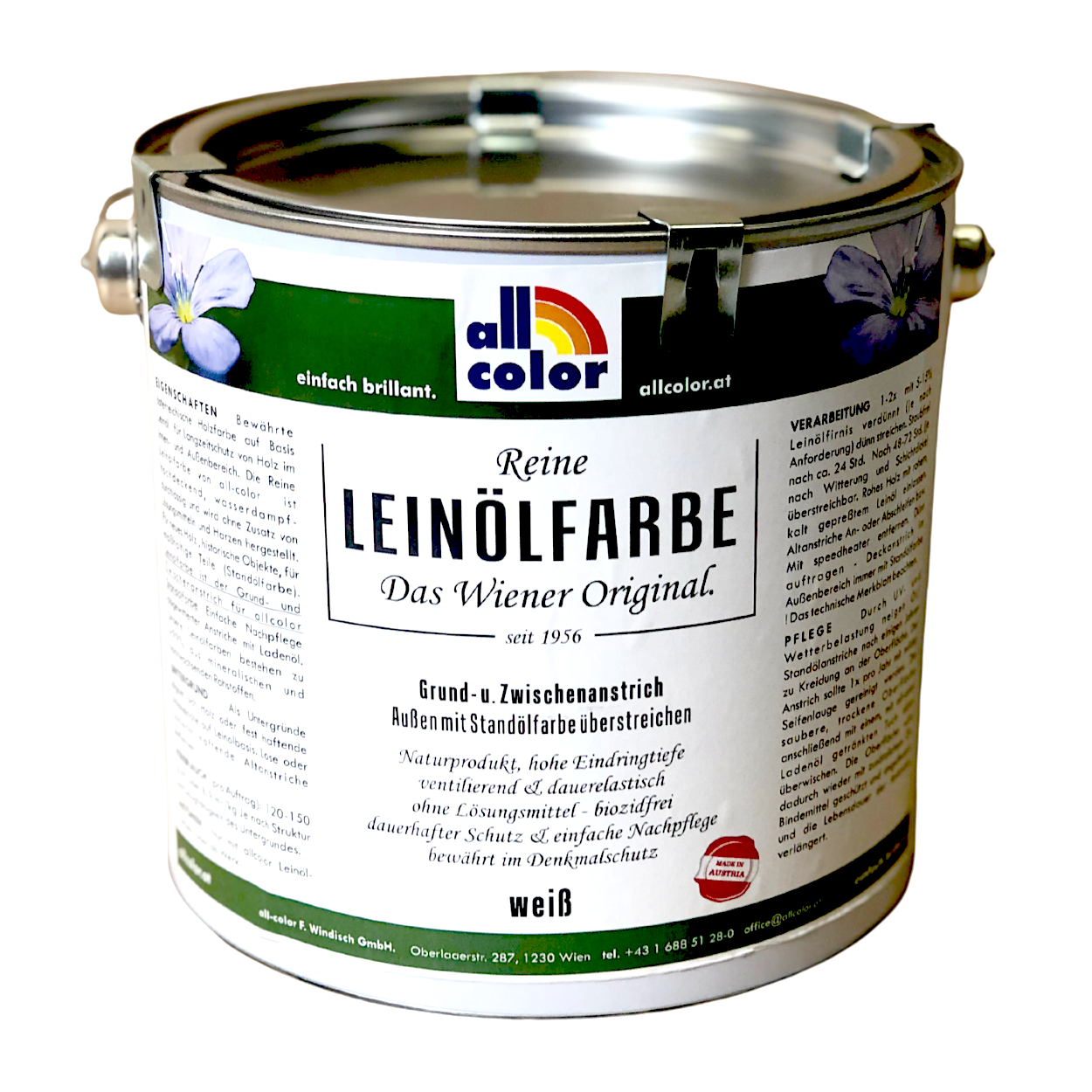allColor Leinölfarbe - Langanhaltender Schutz für Holz im Außen- und Innenbereich