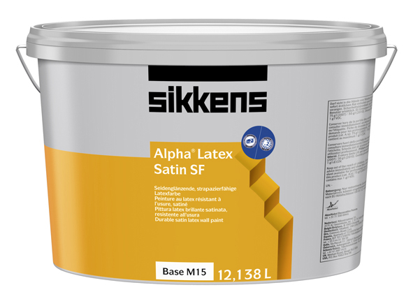 Sikkens Alpha Latex Satin SF - Seidenglänzende Latexfarbe - Weiß oder Wunschfarbton