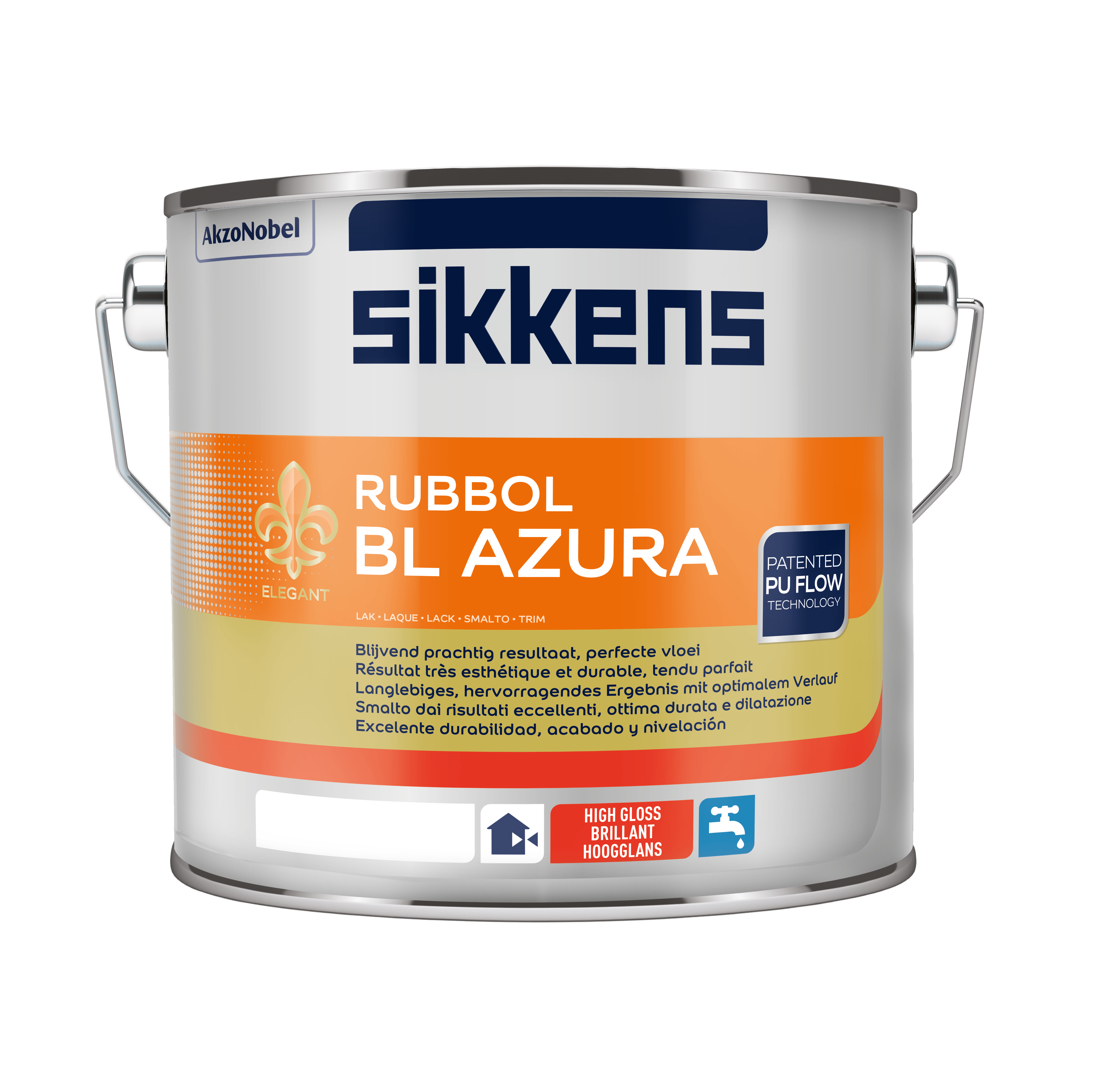 Sikkens Rubbol BL Azura - 500 ml Wunschfarbton - Wasserbasierter, geruchsarmer Lack für Fenster und begrenzt maßhaltige Holzbauteile im Außenbereich