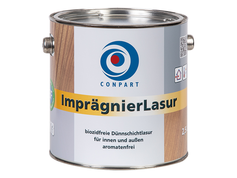 Conpart ImprägnierLasur BF 8073 - 2,5 Liter Pinie/Kiefer - Lösemittelhaltige, farbtongebende, biozid- und aromatenfreie Dünnschichtlasur für innen und außen