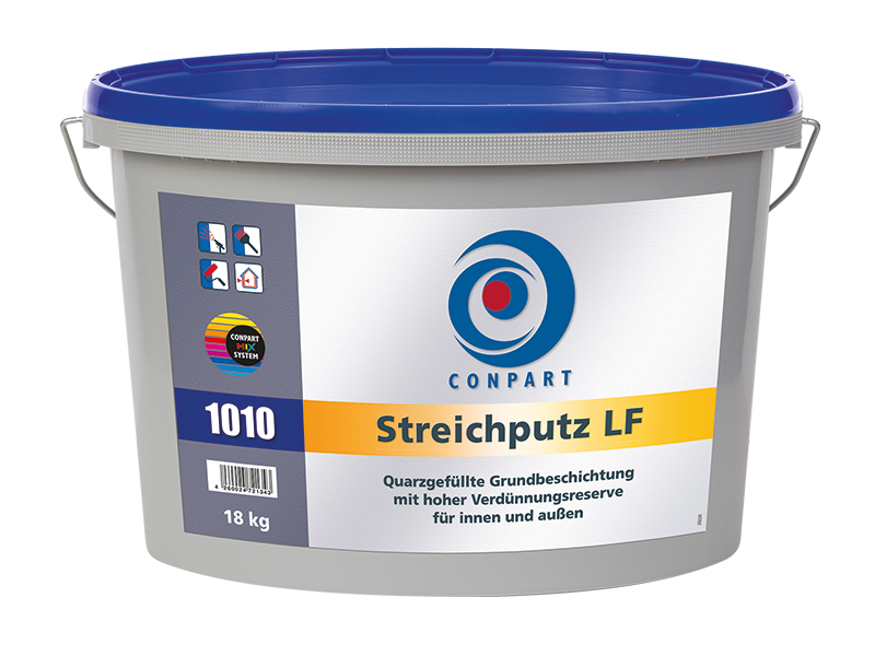 Conpart Streichputz LF 1010 - Für griffige Beschichtungen mit mineralischen oder pastösen Oberputzen 8 Kilogramm in Weiß
