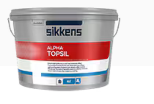 Sikkens Alpha Topsil - 5 Liter Weiß - Spezielle Fassadenfarbe mit mineralischem Effekt