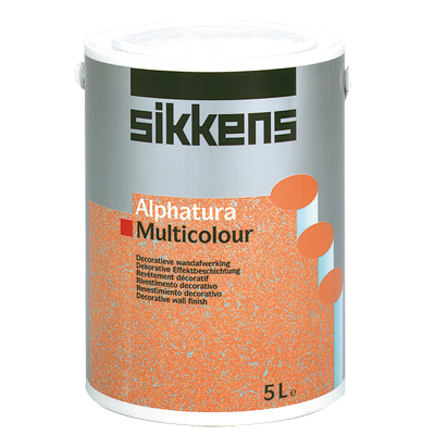 Sikkens Alphatura 701 - 5 Liter - Wässriges, umweltschonendes Mehrfarbeneffekt-Material für innen