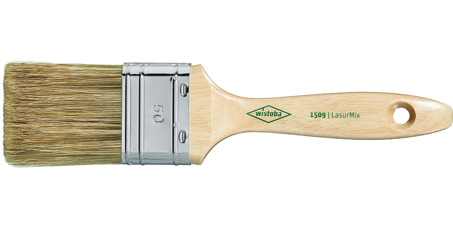 Wistoba Flachpinsel 1509 12. Stärke - Für lösemittel- und wasserbasierende Lacke & Lasuren