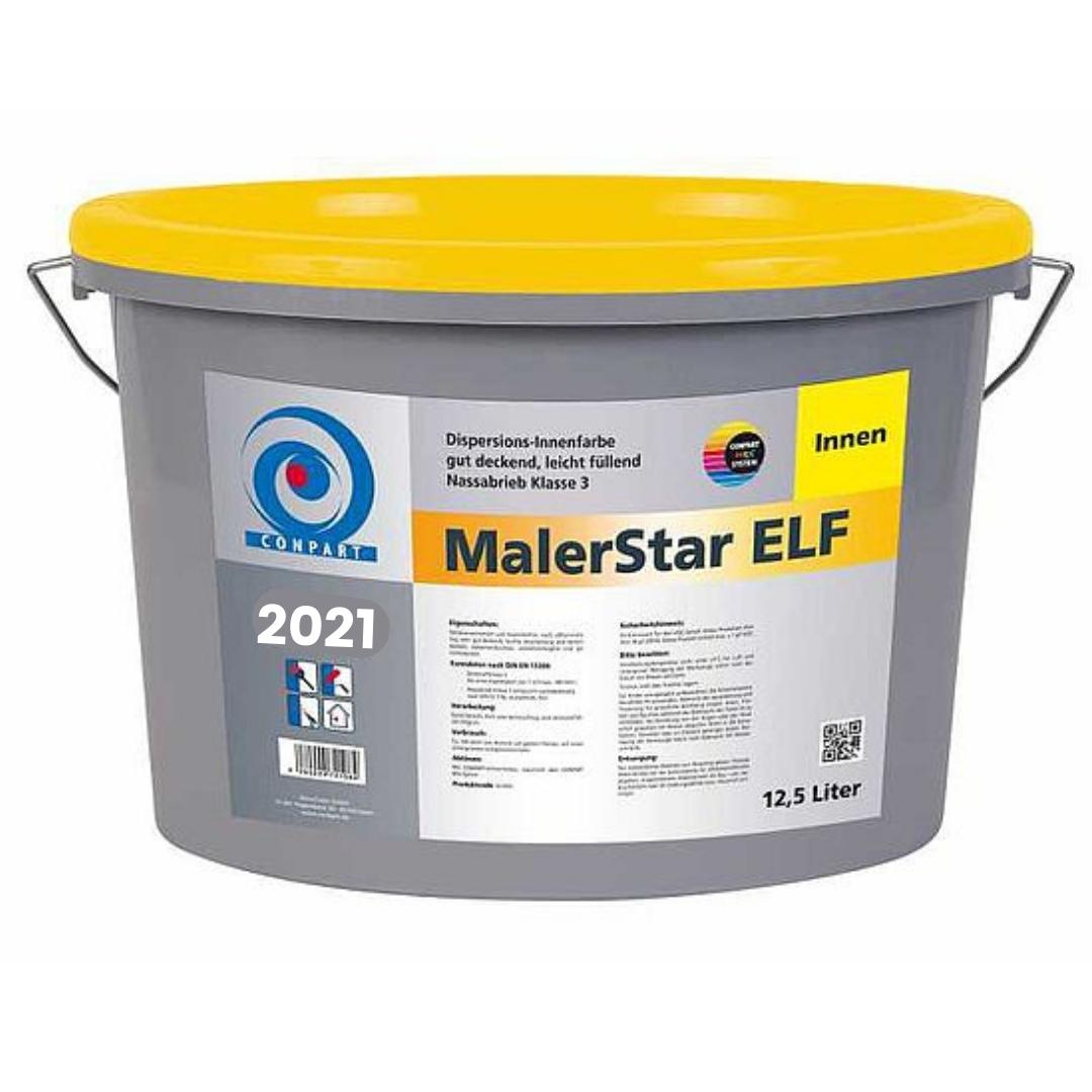 Conpart MalerStar ELF 2021 - Gut deckende Innenfarbe, für Wand- und Deckenbeschichtungen - 12,5 Liter - Altweiß