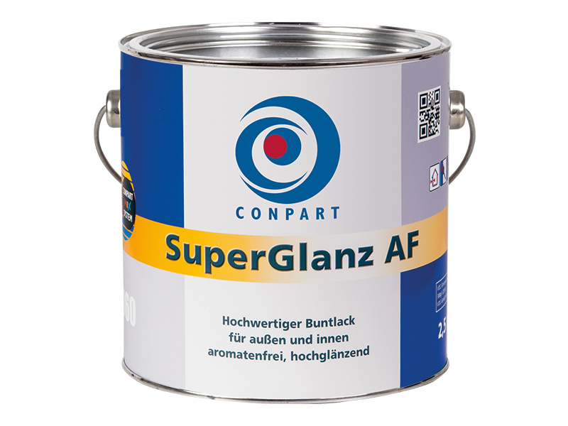Conpart SuperGlanz AF 8060 - Reinweißer, lösemittelhaltiger, aromatenfreier Hochlanzlack auf Spezial-Alkydharzbasis für innen und außen