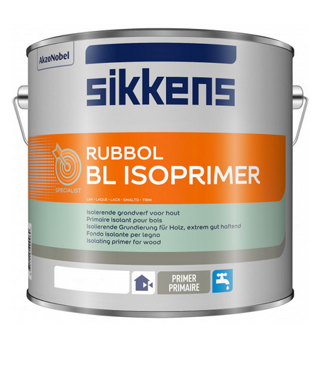 Sikkens Rubbol BL Isoprimer - 500 ml Weiß - Wasserbasierte, isolierende Grund- und Zwischenbeschichtung