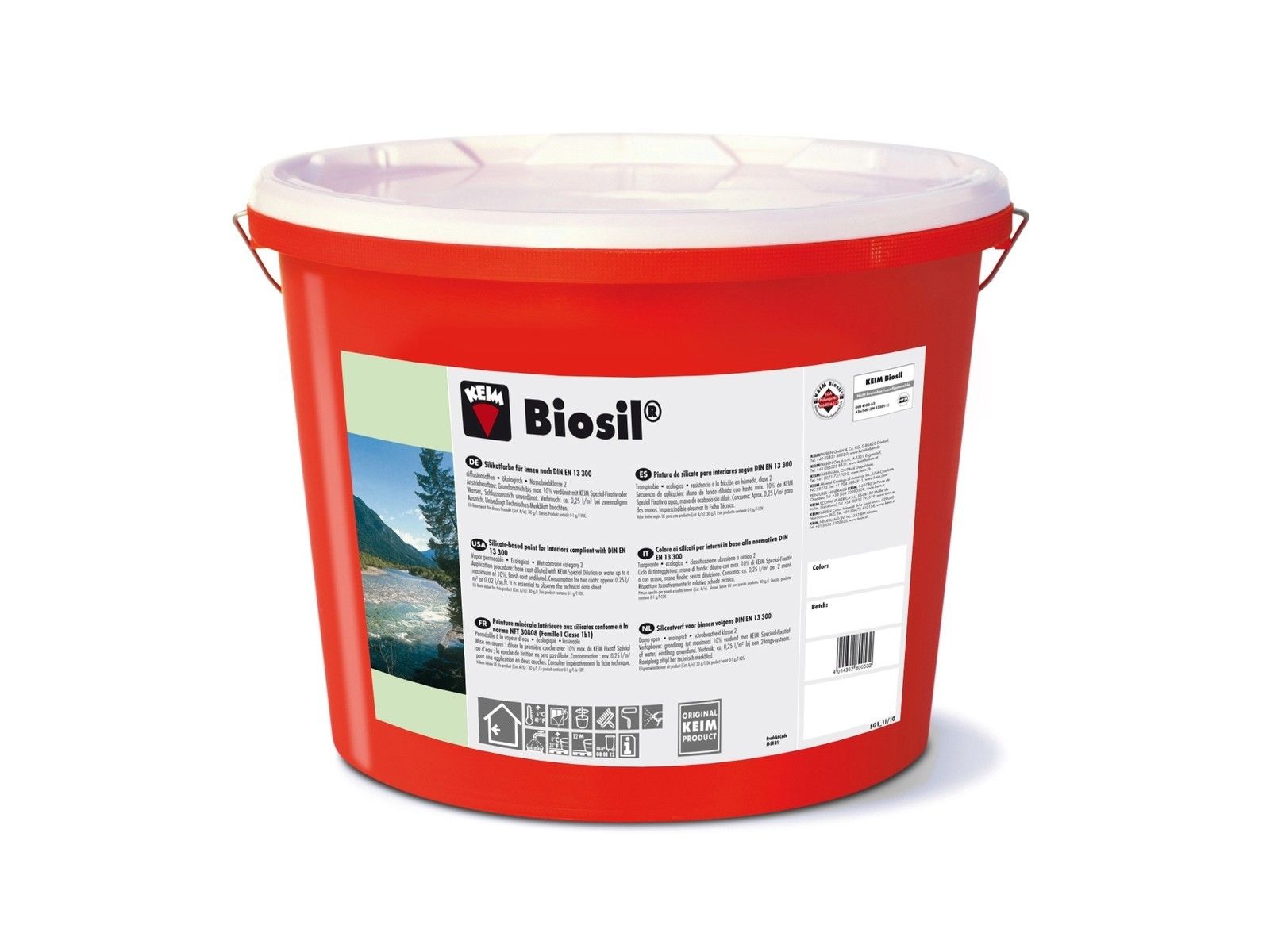 KEIM Biosil - 12,5 Liter  9870 Altweiß - Anwendungsfertige Silikatfarbe für Innen nach DIN EN 13300