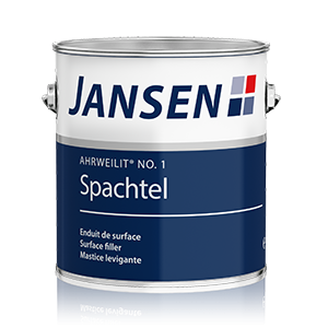 Jansen Ahrweilit Spachtel No. 1 in Weiß - leicht auftragende Spachtelmasse für größere Schadstellen - 800 Gramm